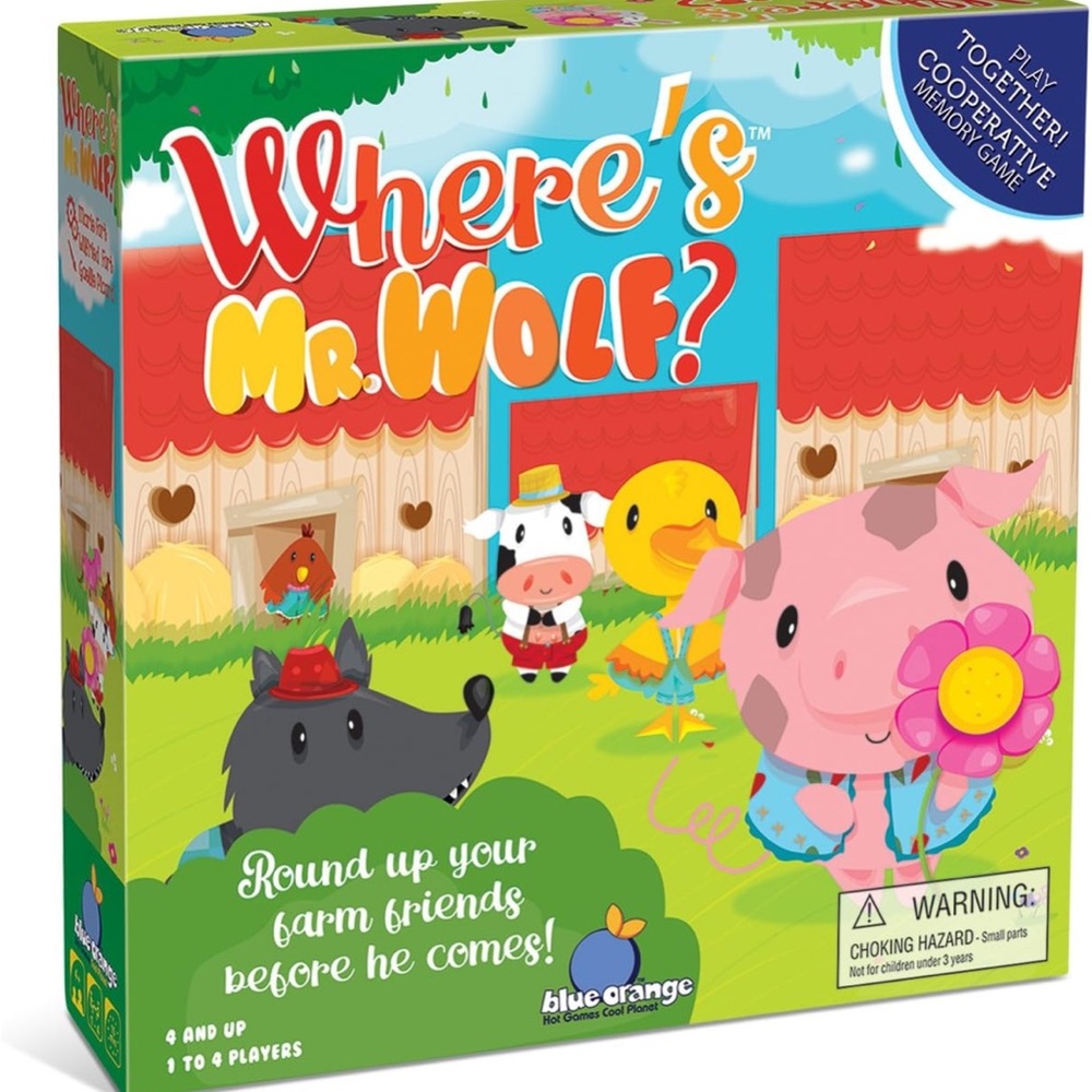 Blue Orange Where's Mr Wolf? Cooperative Kids Game